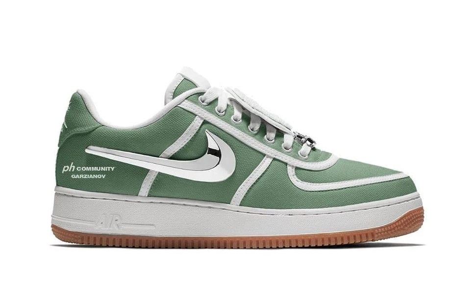 Ein grüner Travis Scott x Nike Air Force 1 ist aufgetaucht