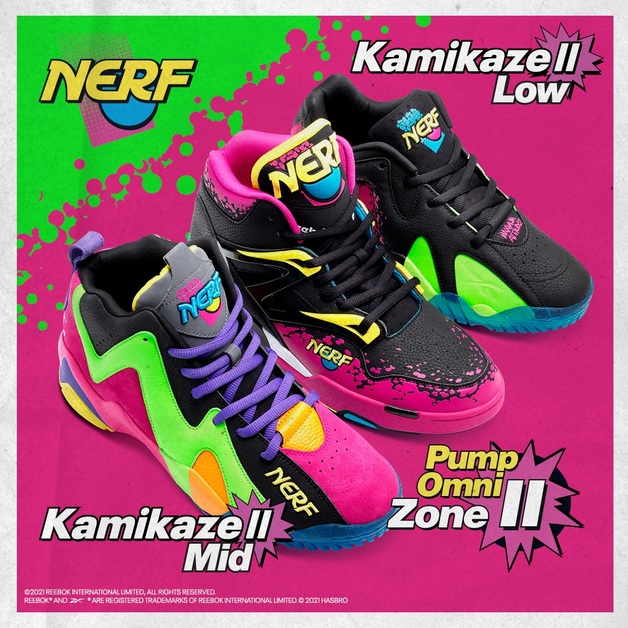 Reebok & Hasbro ballern eine krasse NERF Kollektion raus