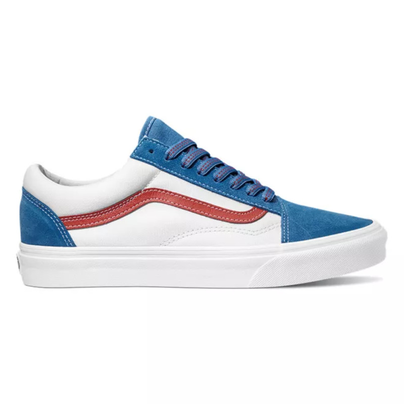 Vans old skool discount blue and red