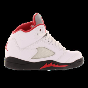Nike Air Jordan 5 Retro (ps) White/fire Red-black | 440889-100