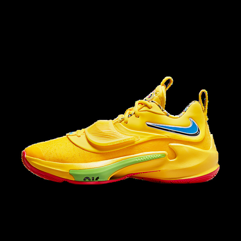 Nike UNO x Zoom Freak 3 NRG EP Yellow Basketball | DC9363-700