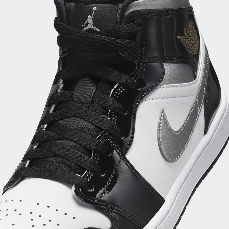 Air Jordan 1 Mid Black Patent HV0789 010 Grailify