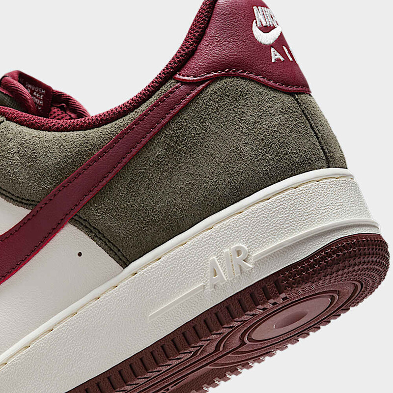 Nike Air Force 1 Low "Cargo Khaki/Dark Team Red" | FQ8714-302