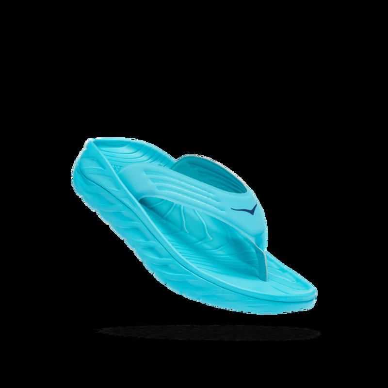 HOKA  Ora Recovery Flip 2 Sandal in Scuba Blue/Bellwether Blue, Size 11.5 | 1099675-SBBB-12
