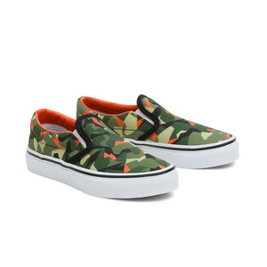 Vans Classic Slip-On V Kids 'Geo Camo Green' | VN0005WWBGK