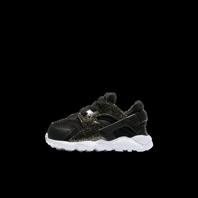 Black huaraches with store glitter