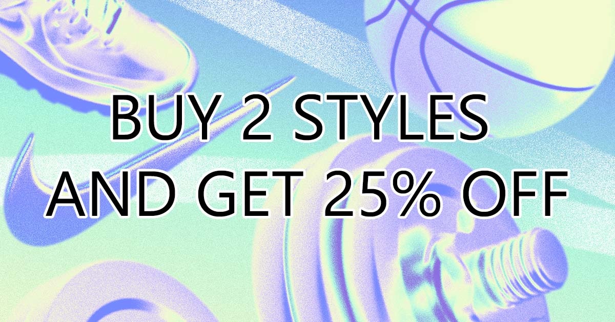 Nike Sale: Buy 2 Items, Get 25% OFF