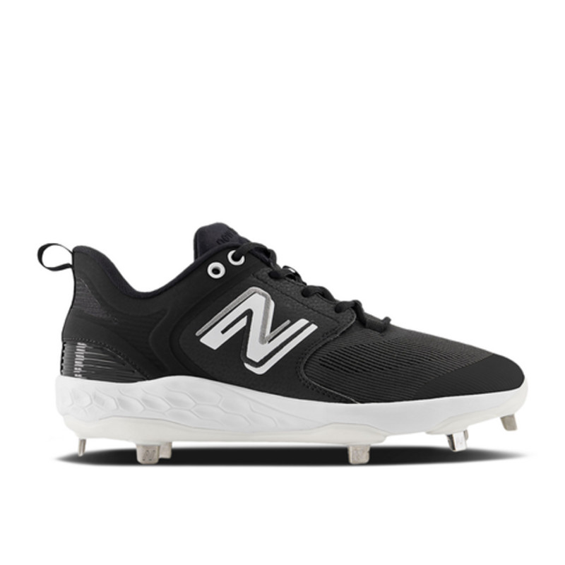 New Balance Fresh Foam Tempo Little Kids X 3000v6 Metal 2E Wide 'Black White' | L3000BK6-2E