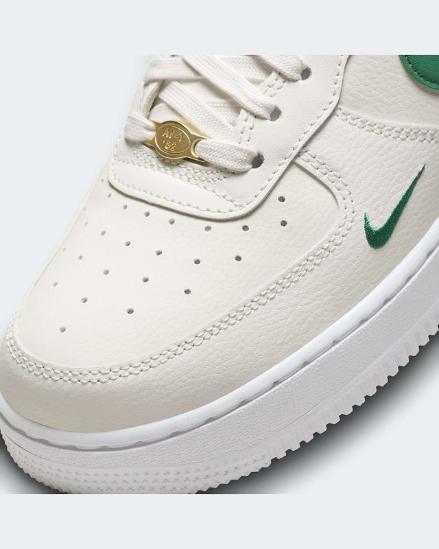 Nike Air Force 1 '07 40th anniversary sneakers in sail white and malachite  green