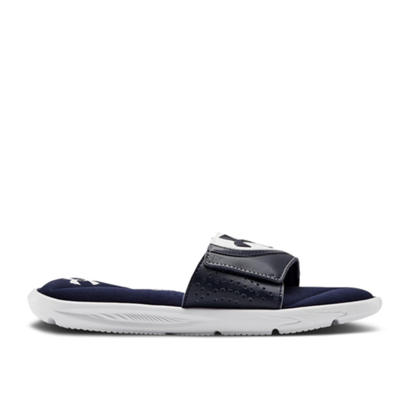 Under Armour Ignite 6 Slide GS 'White Midnight Navy' | 3022728-100