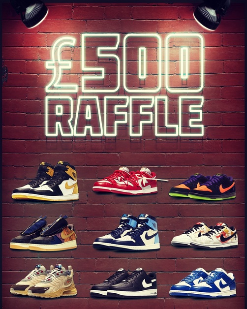 Win A £500 Pair of Sneakers of Your Choice!