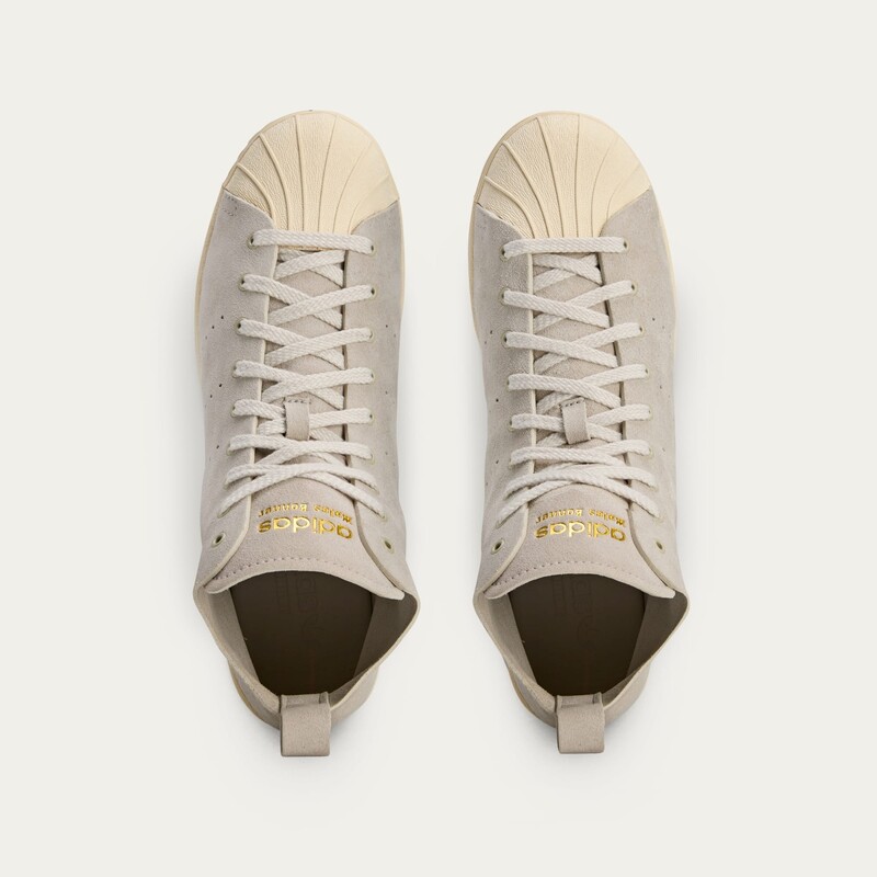 Wales Bonner x adidas Originals Superstar Hi "Mist Stone" | JQ7633