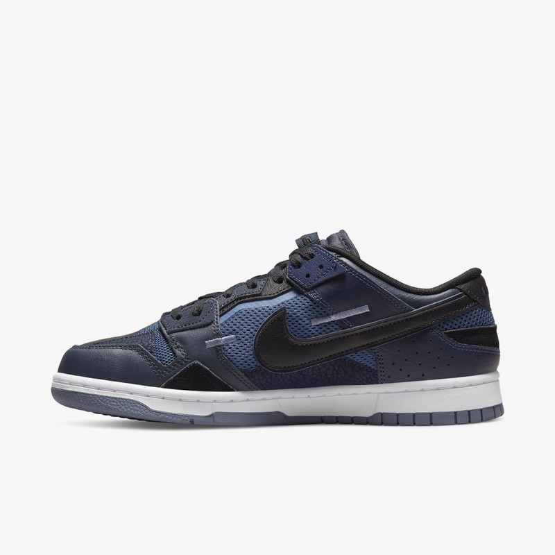 Nike Dunk Low Scrap Navy Black | DH7450-400