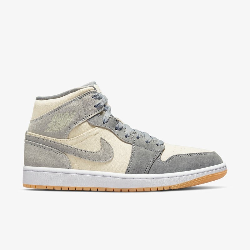 Air Jordan 1 Mid Cream Canvas | DN4281-100