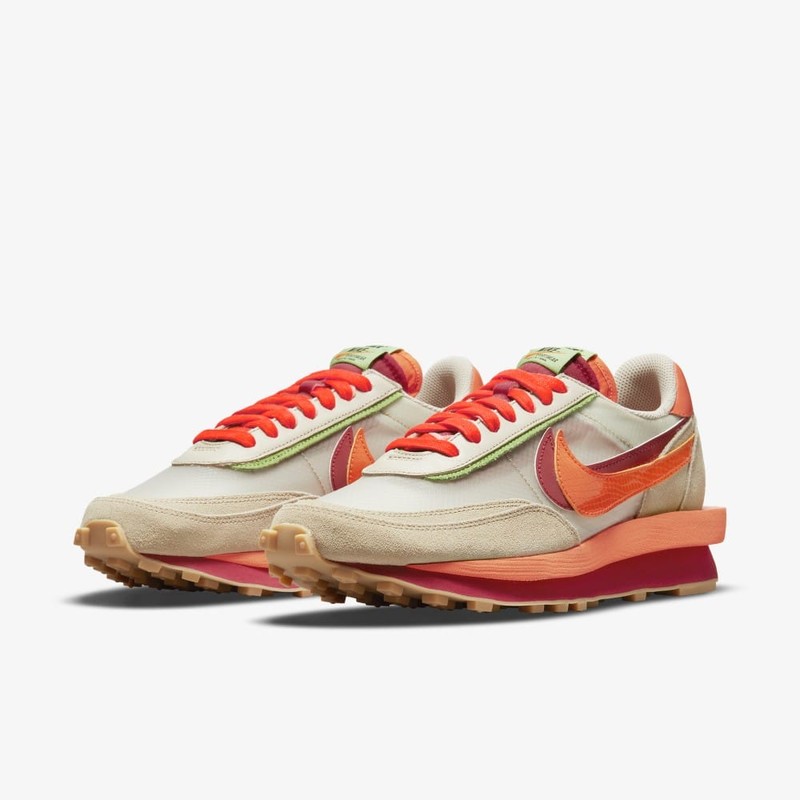 CLOT x sacai x Nike LDWaffle Orange | DH1347-100