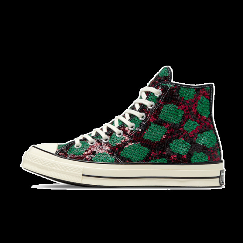 Converse Chuck Taylor Sequin Green Red 166561C Grailify