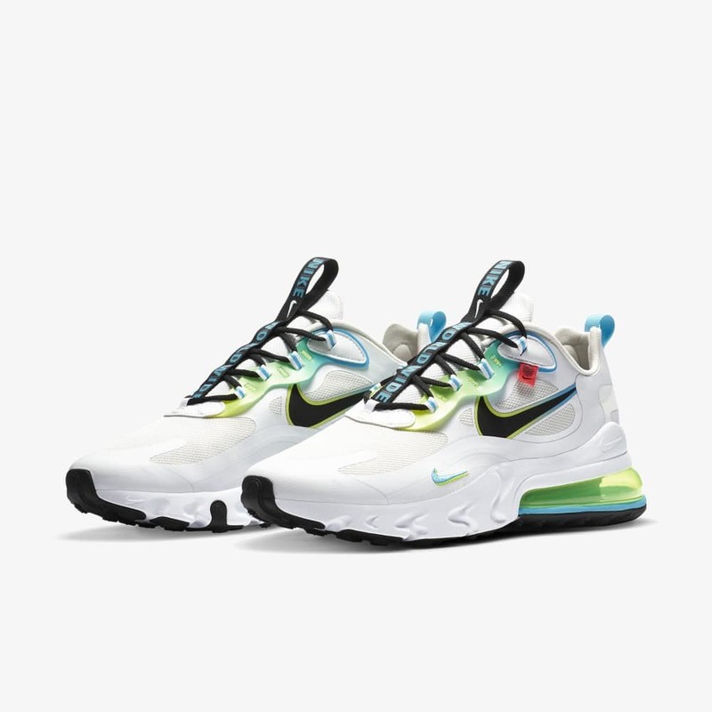 Buy Nike Men's Air Max 270 React Se Running Shoes, 8 US, White/Blue  Fury/Volt/Black (CK6457-100) at