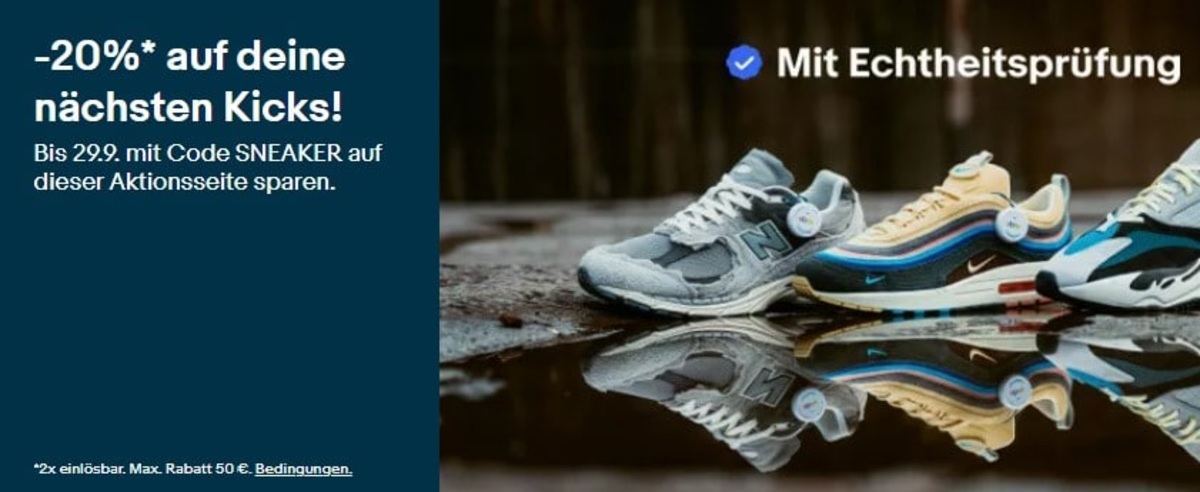 20% auf zahlreiche Sneaker bei eBay!