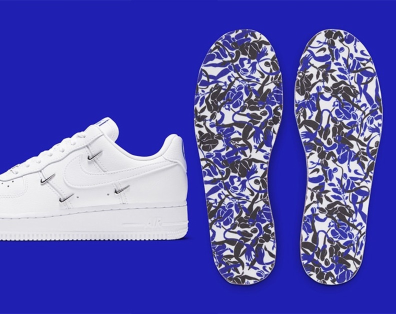 Nike Air Force 1 LX with Metallic Mini-Swooshes