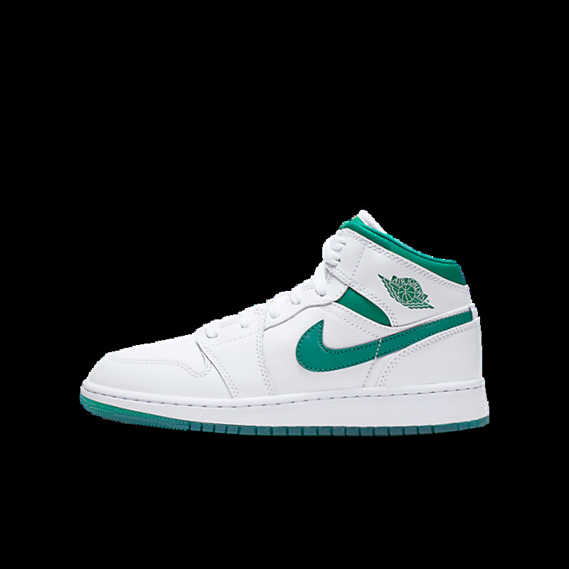 jordan 1 mid white mystic green
