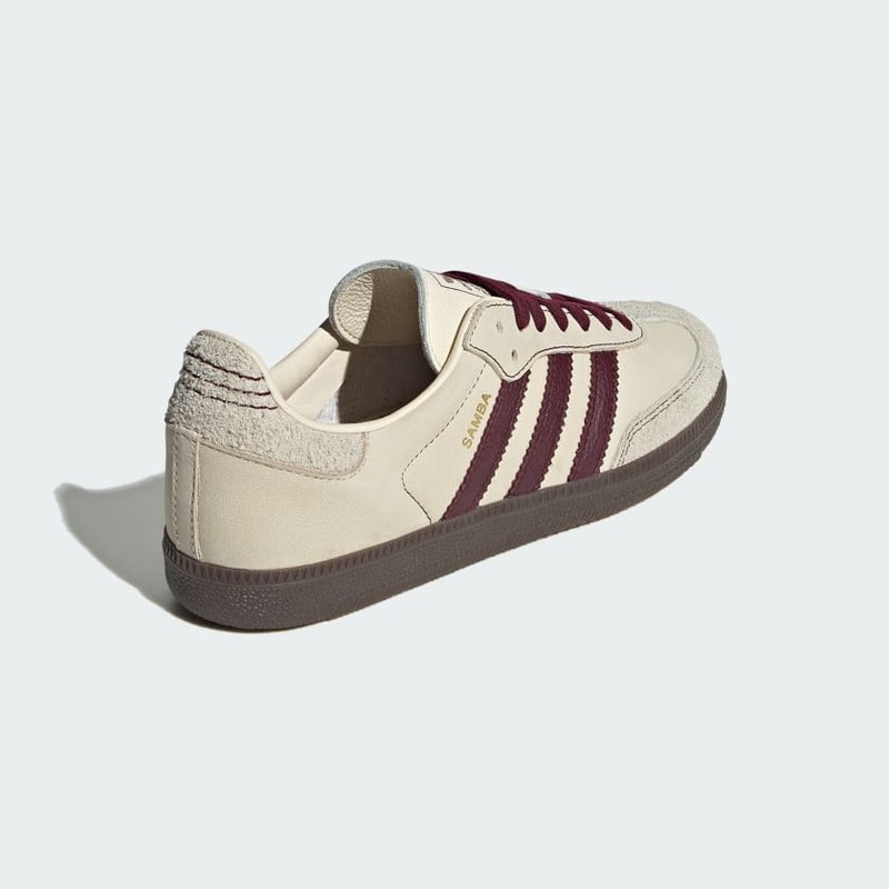 Adidas jeans maroon white outlet