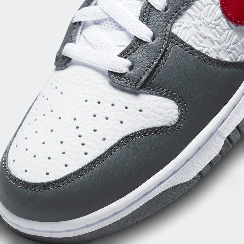 Nike Dunk High Hoops Grey/Red | FD0668-001