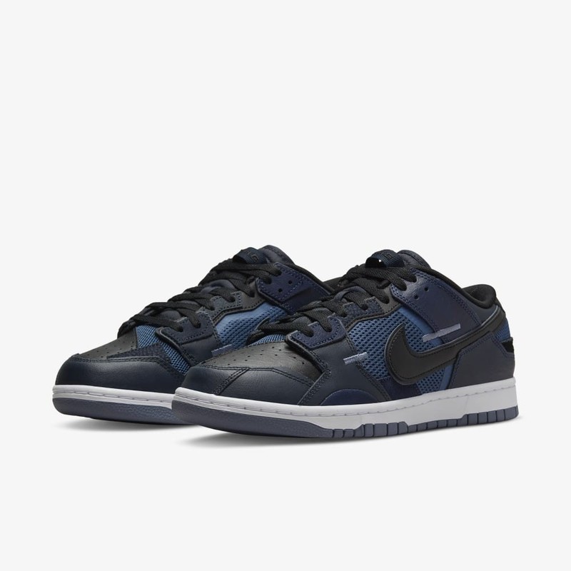 Nike Dunk Low Scrap Navy Black | DH7450-400