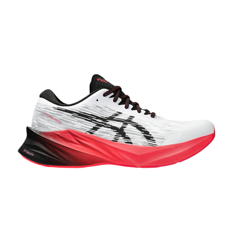 ASICS Novablast 3 Wide 'White Black Electric Red' | 1011B459-104