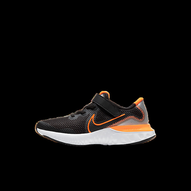 Nike Renew Run Black Total Orange (PS) | CT1436-001