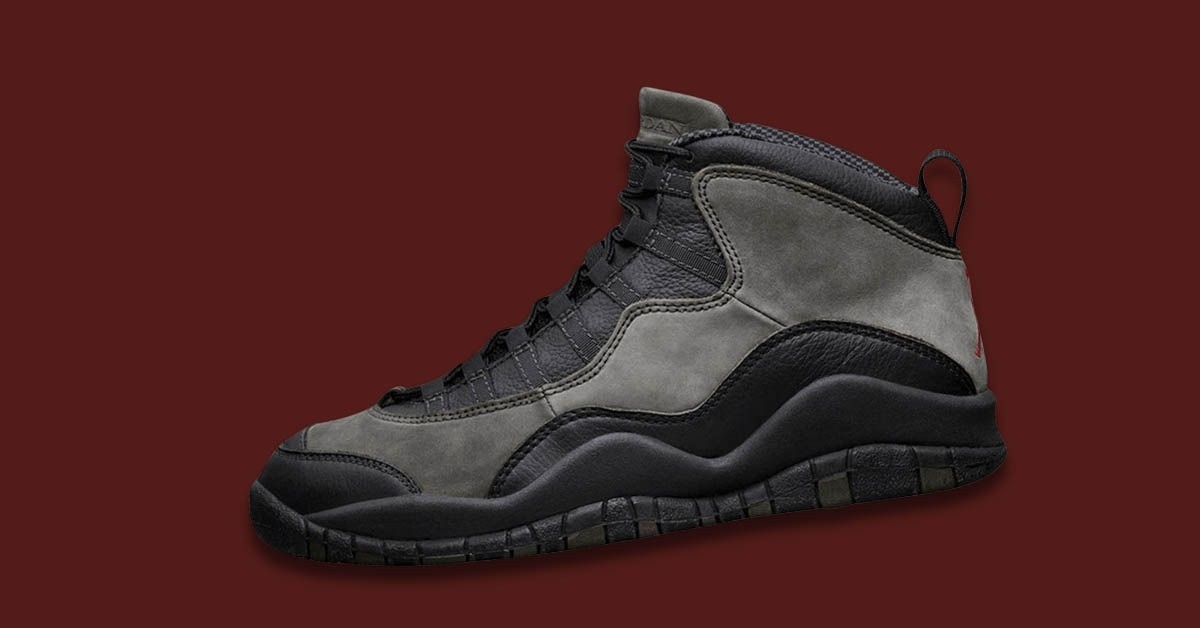 The Air Jordan 10 Shadow Returns for its 40th Anniversary in 2025