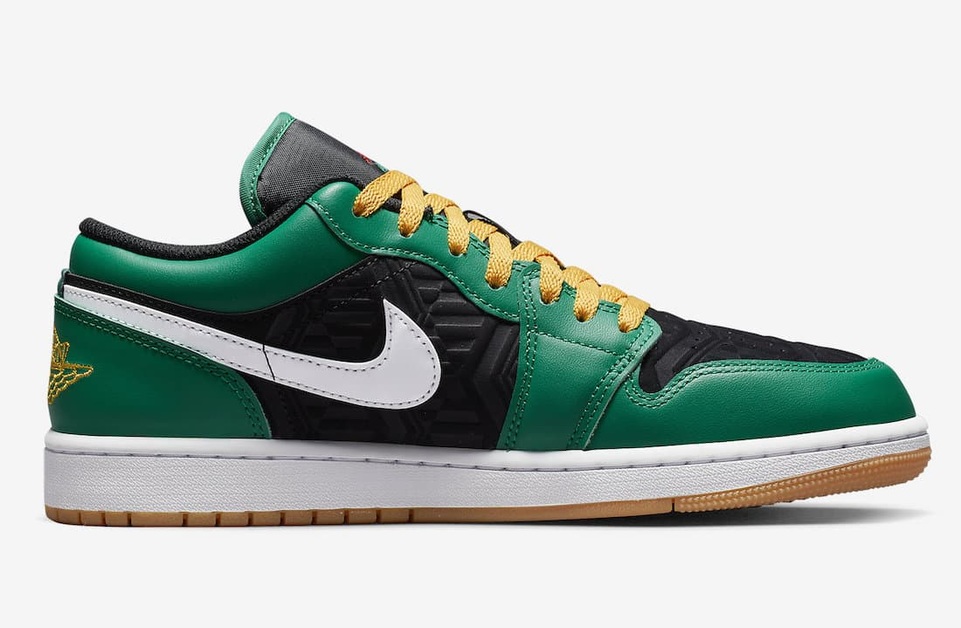 Weihnachts-Vibes auf diesem Air Jordan 1 Low "Malachite"