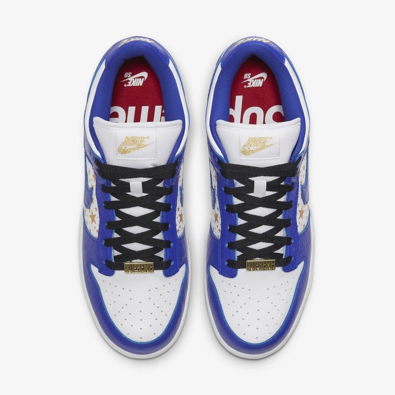 Supreme x Nike SB Dunk Low Hyper Royal | DH3228-100