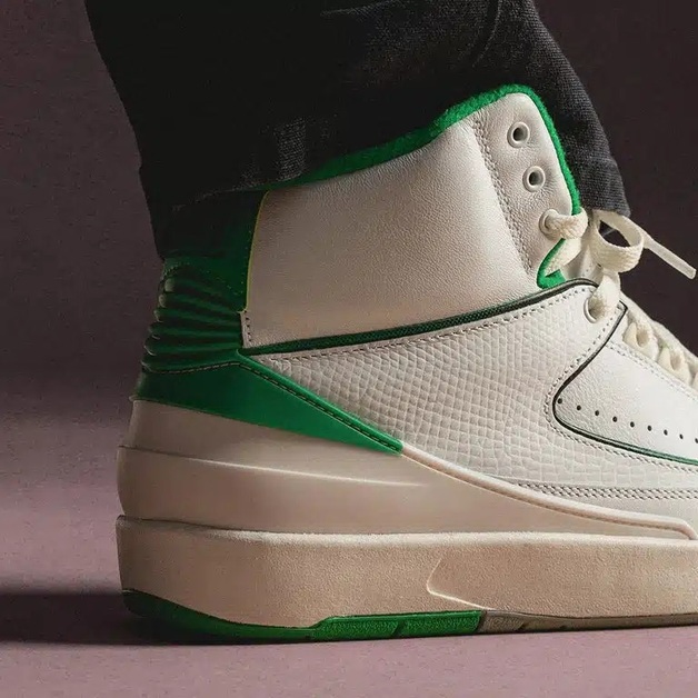 Air Jordan 2 with Subtle "Lucky Green” Hits