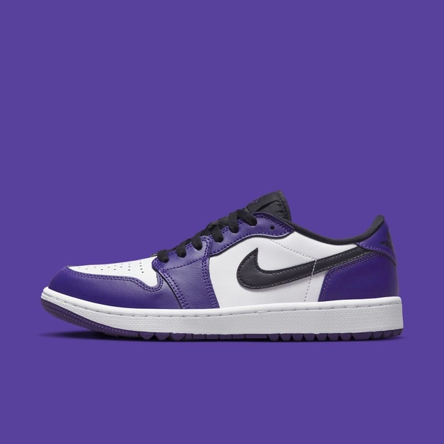 An Air Jordan 1 Low G "Court Purple" Appears for the Golf Course