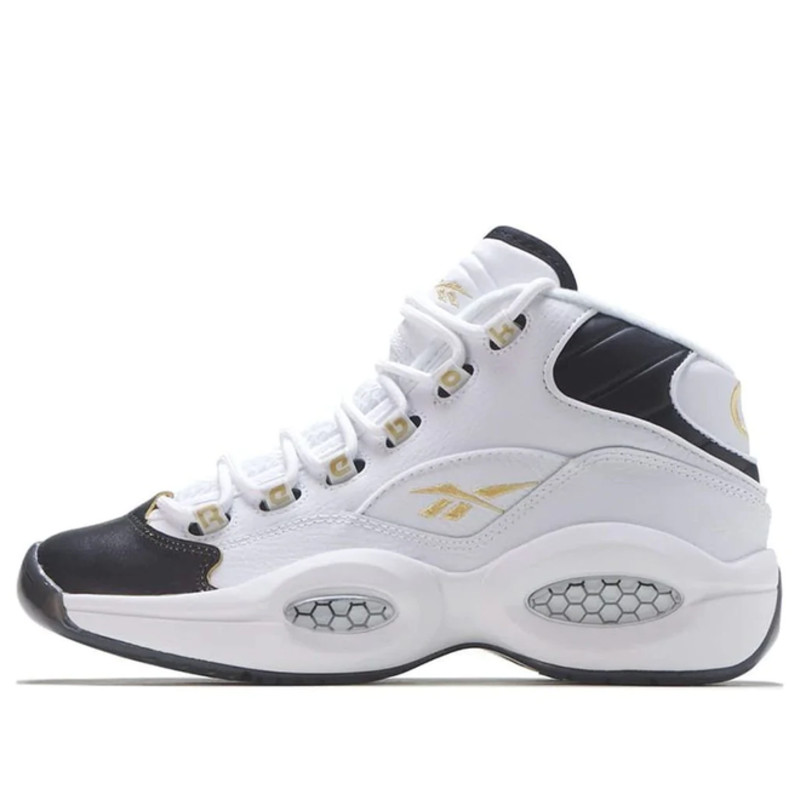 Reebok question store mid black toe