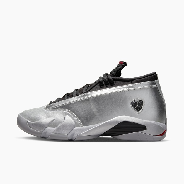 Official Images Confirm an Air Jordan 14 Low "Metallic Silver"