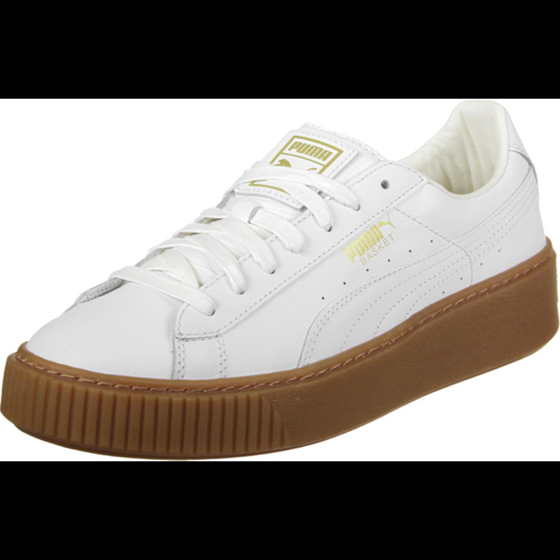 Puma basket cheap platform core white