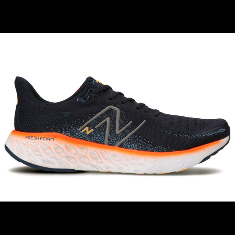 Tecnologias New balance Hihaton T-paita Impact Run Hybrid X 1080v12 Eclipse Navy Vibrant Orange | M1080E12