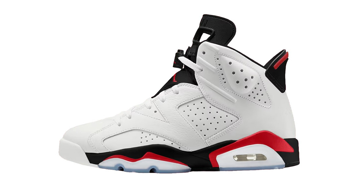 With the Air Jordan 6 "Fire Red", a legendary colourway returns in spring 2025
