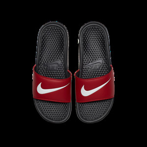 Nike Benassi Swoosh Black/White-Gym Red | 312618-006
