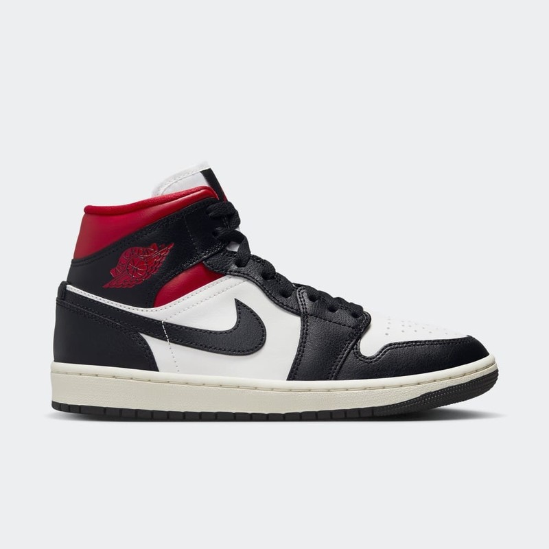 Air Jordan 1 Mid Black Gym Red | BQ6472-061