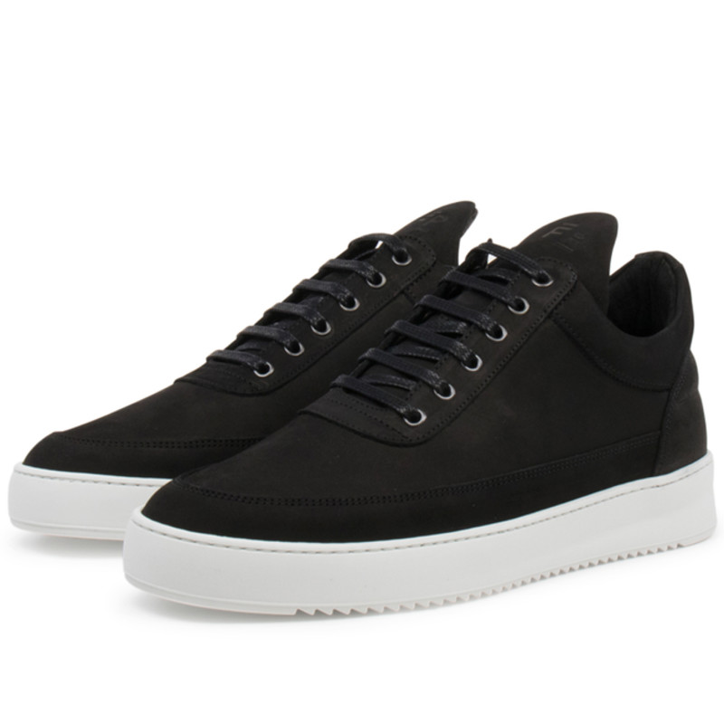 Filling Pieces Low Top Ripple Basic 'Black / White' | 25121721863