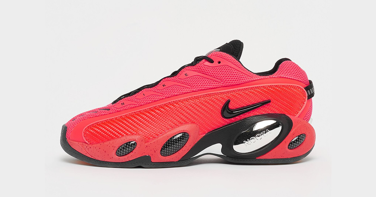 Der Nike NOCTA Glide präsentiert sich in exklusivem „Bright Crimson“