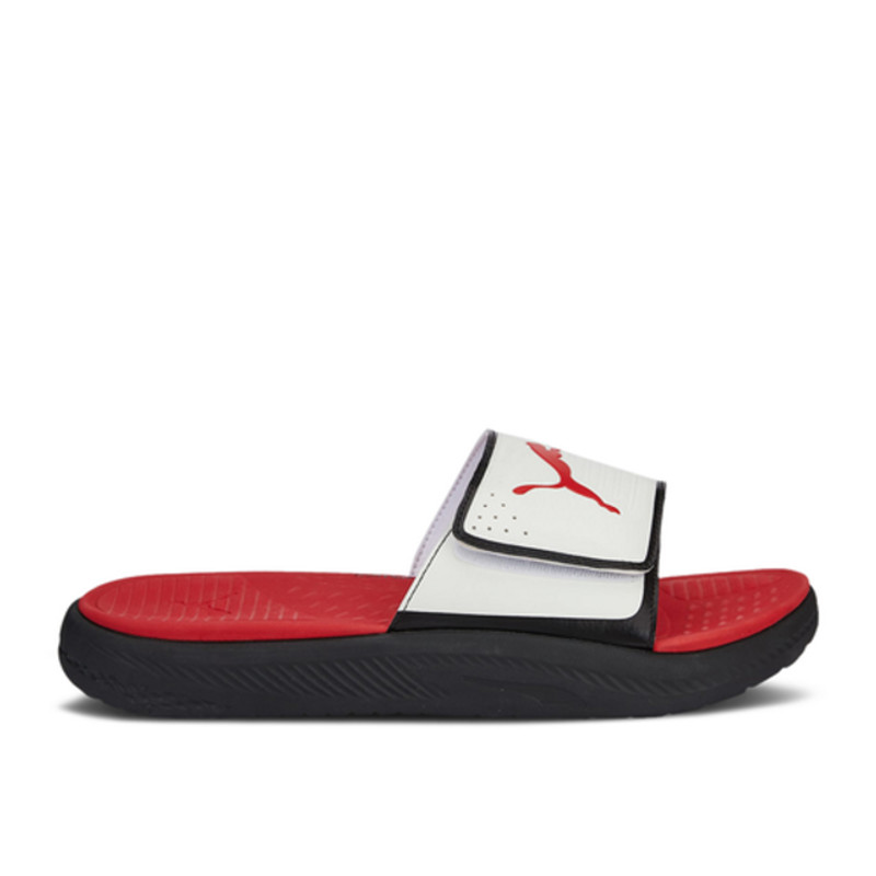 Puma Softride Slide White Black Red 382112 08 Grailify