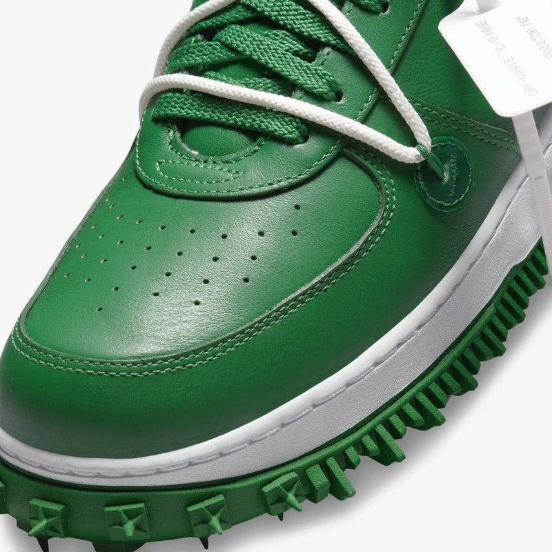 Nike X Off-White AF1 Mid leather Green Pine sneakers drop