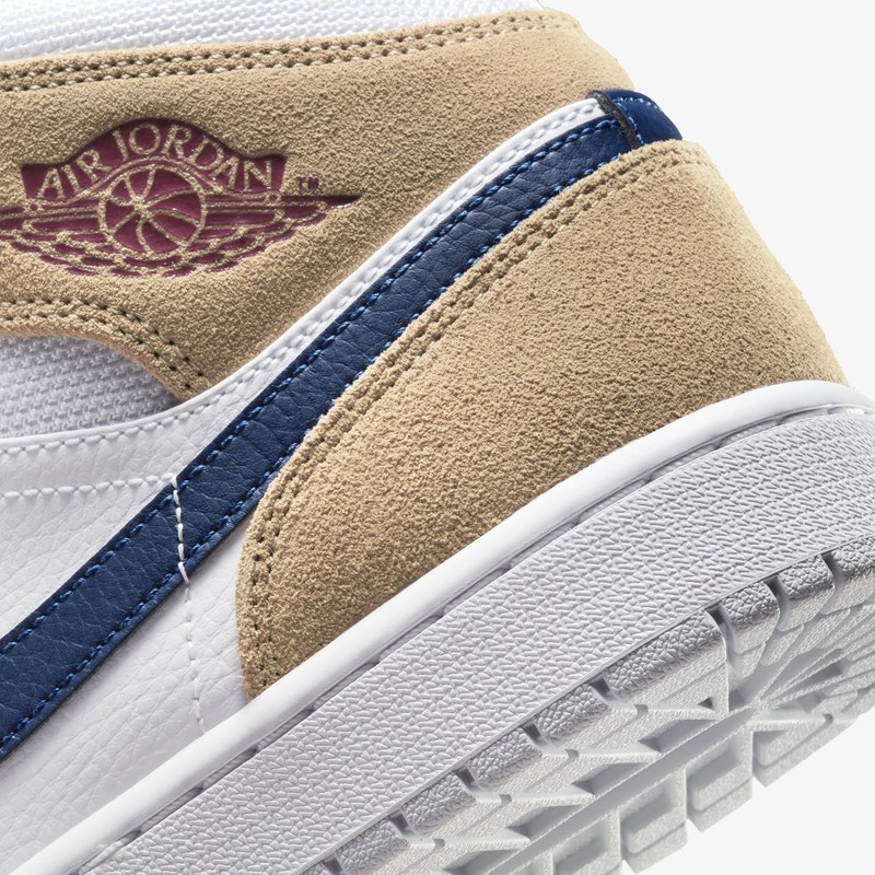 Air Jordan 1 Mid Tan/Navy | DO6726-100