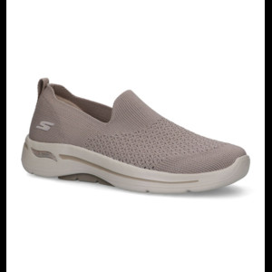 Skechers Go Walk Arch Fit Taupe Slip-on Sneakers | 0195969435373