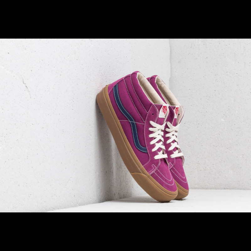 Vans OG Sk8-Mid LX (Suede/ Canvas) Amaranth/ Eclipse | VN0A3ZCDUN7