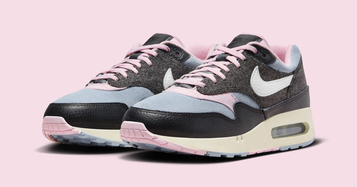 Schwarzes Denim verleiht dem Nike Air Max 1 '86 OG „Football Grey“ einen düsteren Look