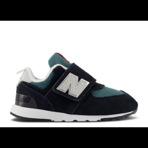 New Balance 574 New-B Hook & Loop Toddler X-Wide 'Black New Spruce' | NW574MGH-XW